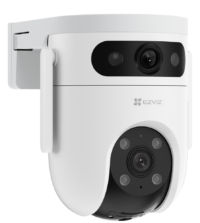Безжична управляема IP камера EzVis CS-H9c, 3MP+3MP Ден/Нощ с два обектива и бяла светлина за цветна картина - до 40м (при два обектива в една посока) в пълна тъмнина и IR осветление с обхват до 30 м