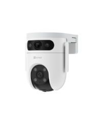 Безжична управляема IP камера EzVis CS-H9c, 5MP+5MP Ден/Нощ с два обектива и бяла светлина за цветна картина - до 40м (при два обектива в една посока) в пълна тъмнина и IR осветление с обхват до 30 м