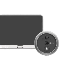 Безжична видео-шпионка EZVIZ CS-DP2 2K (3WPFBS,3MP) с вградена батерия за автономно захранване
