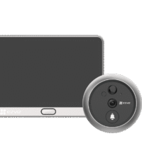 Безжична видео-шпионка EZVIZ CS-DP2 2K (3WPFBS,3MP) с вградена батерия за автономно захранване